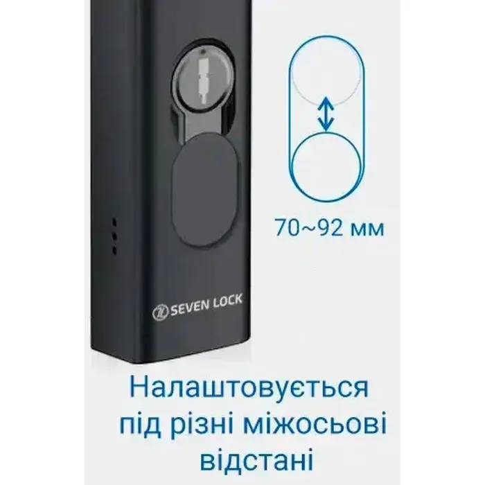 Розумний замок SEVEN LOCK SL-7763BF black (SL7763BFb) зображення 5