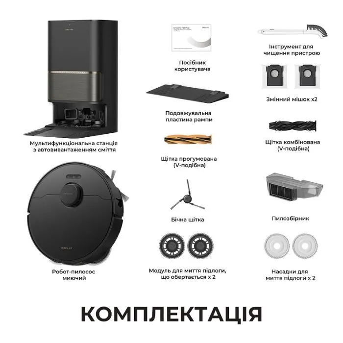 Пилосос Dreame L50s Pro Ultra Black (RLL88HE-Bl) зображення 7