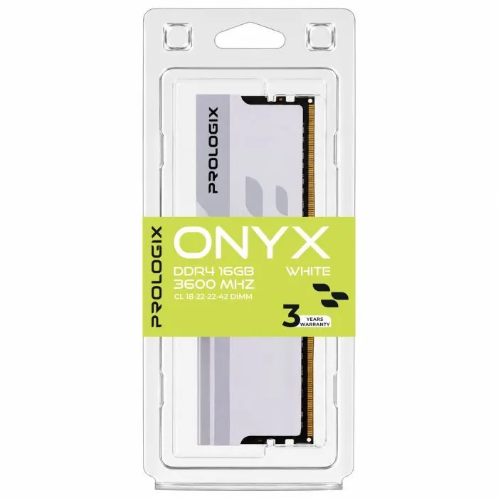 Модуль памяти для компьютера DDR4 16GB 3600 MHz Onyx White Prologix (PRO16GB3600YW4) изображение 4