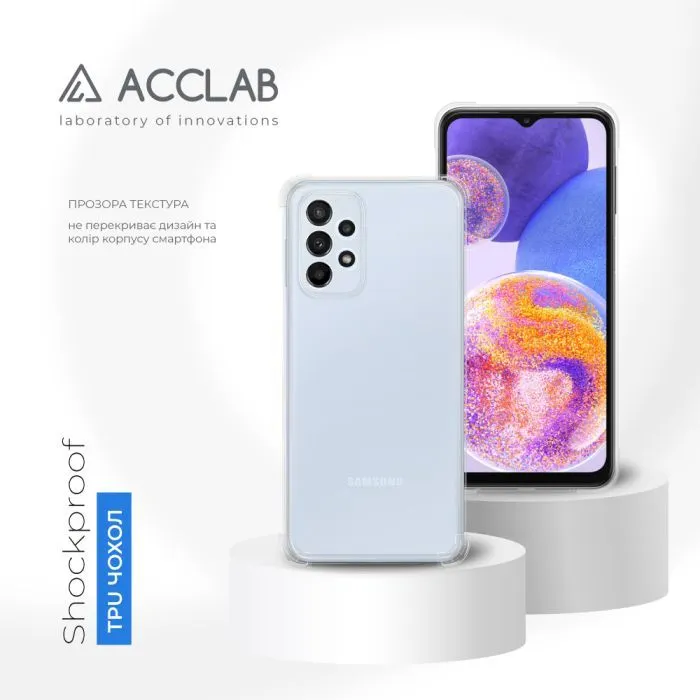 Чохол до мобільного телефона ACCLAB ShockProof Samsung Galaxy A23 5G Transparent (1283126553844) зображення 4