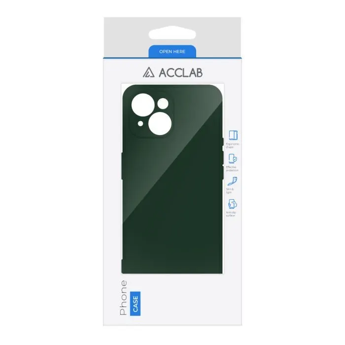 Чохол до мобільного телефона ACCLAB SoftShell Apple iPhone 15 Plus Dark Green (1283126586415) зображення 2