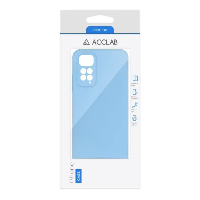 Чохол до мобільного телефона ACCLAB SoftShell Xiaomi Redmi Note 11 Light Blue (1283126557583) зображення 2
