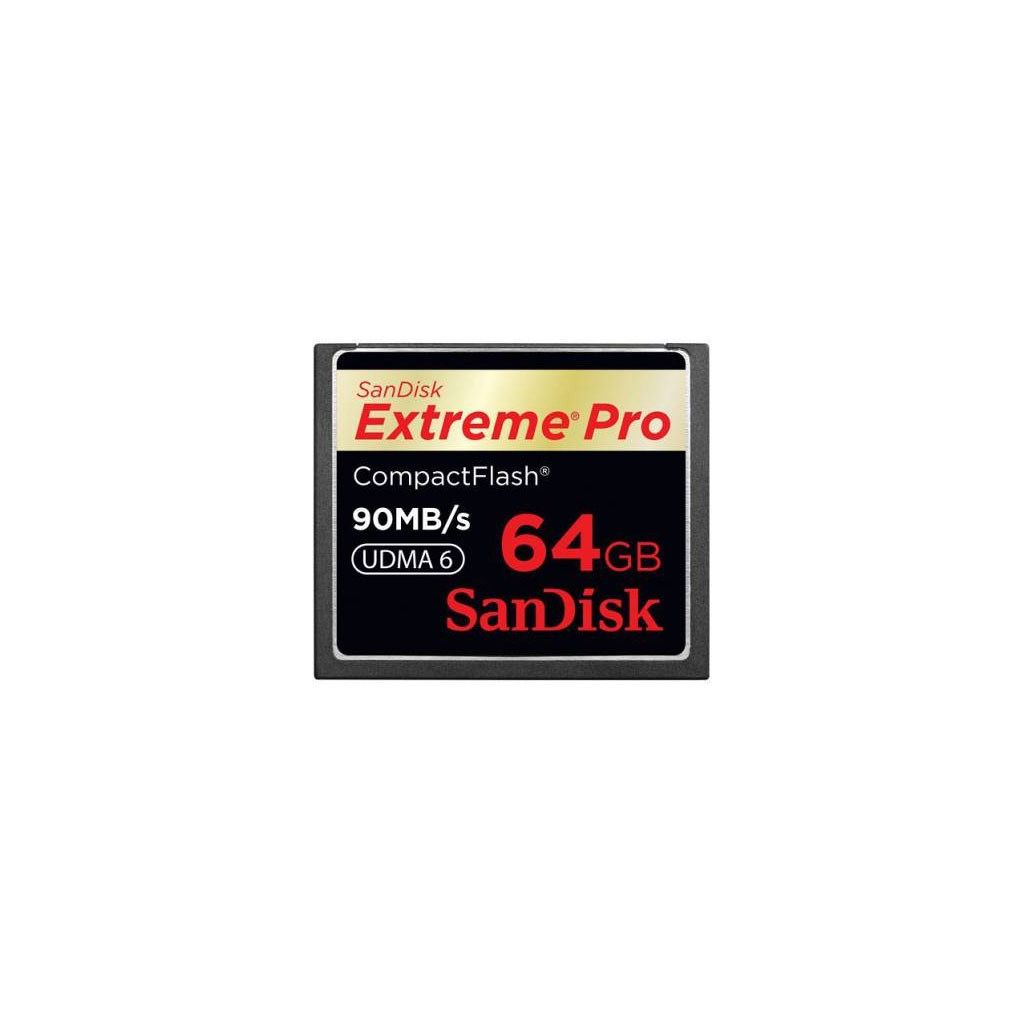 Карта памяти SanDisk 64Gb Compact Flash eXtreme Pro (SDCFXP-064G-X46/SDCFXPS-064G-X46)