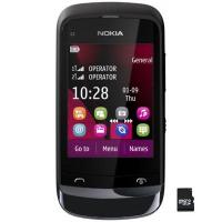 Мобильный телефон C2-03 Chrome Black Nokia (002W5G2)