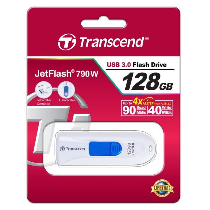 USB флеш накопитель Transcend 64GB JetFlash 790 USB 3.0 (TS64GJF790K) изображение 5