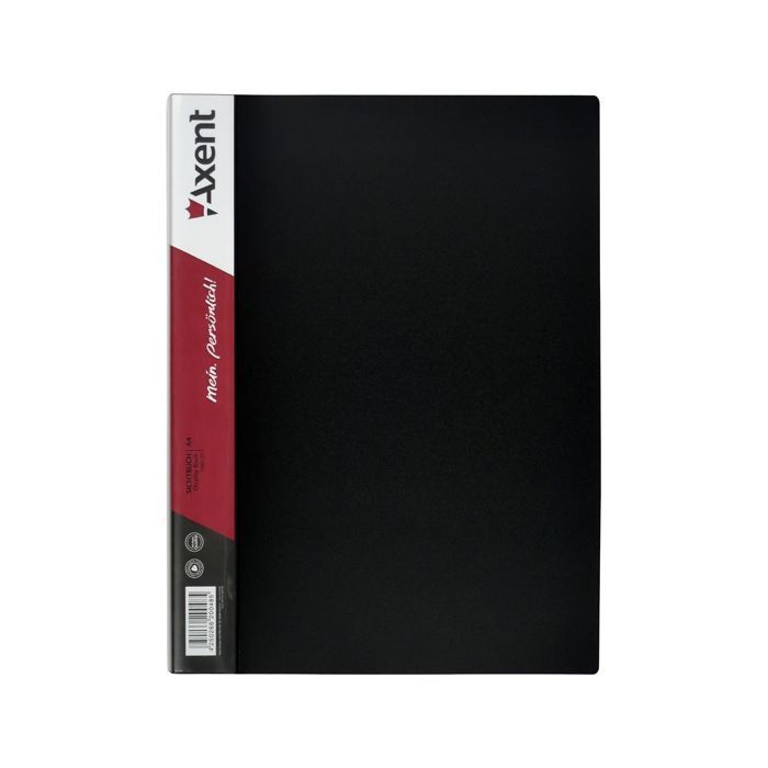 Папка с файлами Axent 60 sheet protectors, black (1060-01-А)