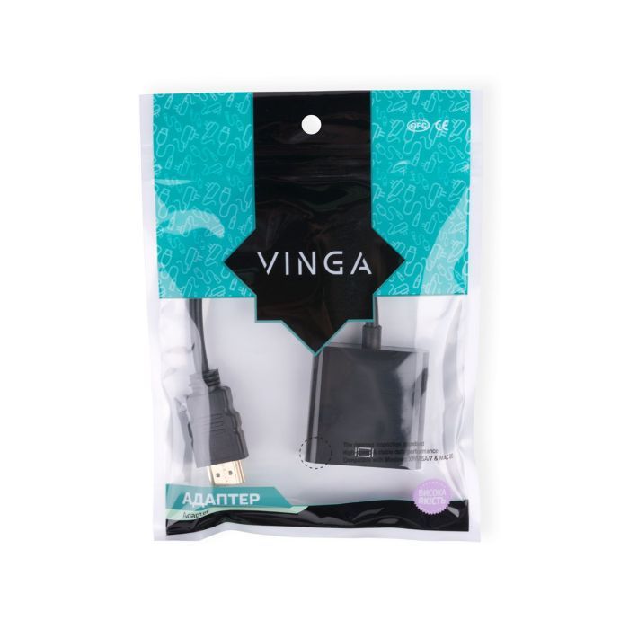 Переходник HDMI to VGA Vinga (HDMIMVGAF-01) изображение 3