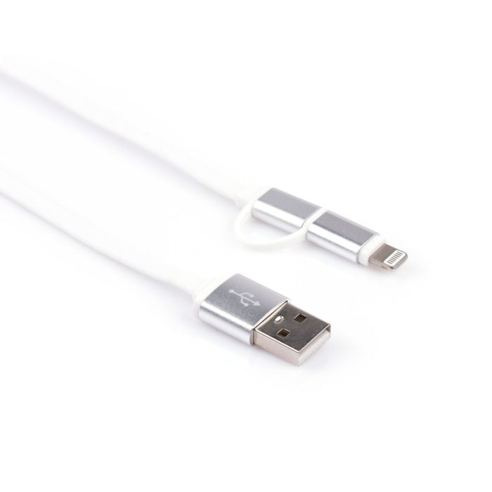 Дата кабель USB 2.0 AM to Micro 5P&Lightning 1.0m Vinga (USBAMMICRO&Lightning-1.0) изображение 2