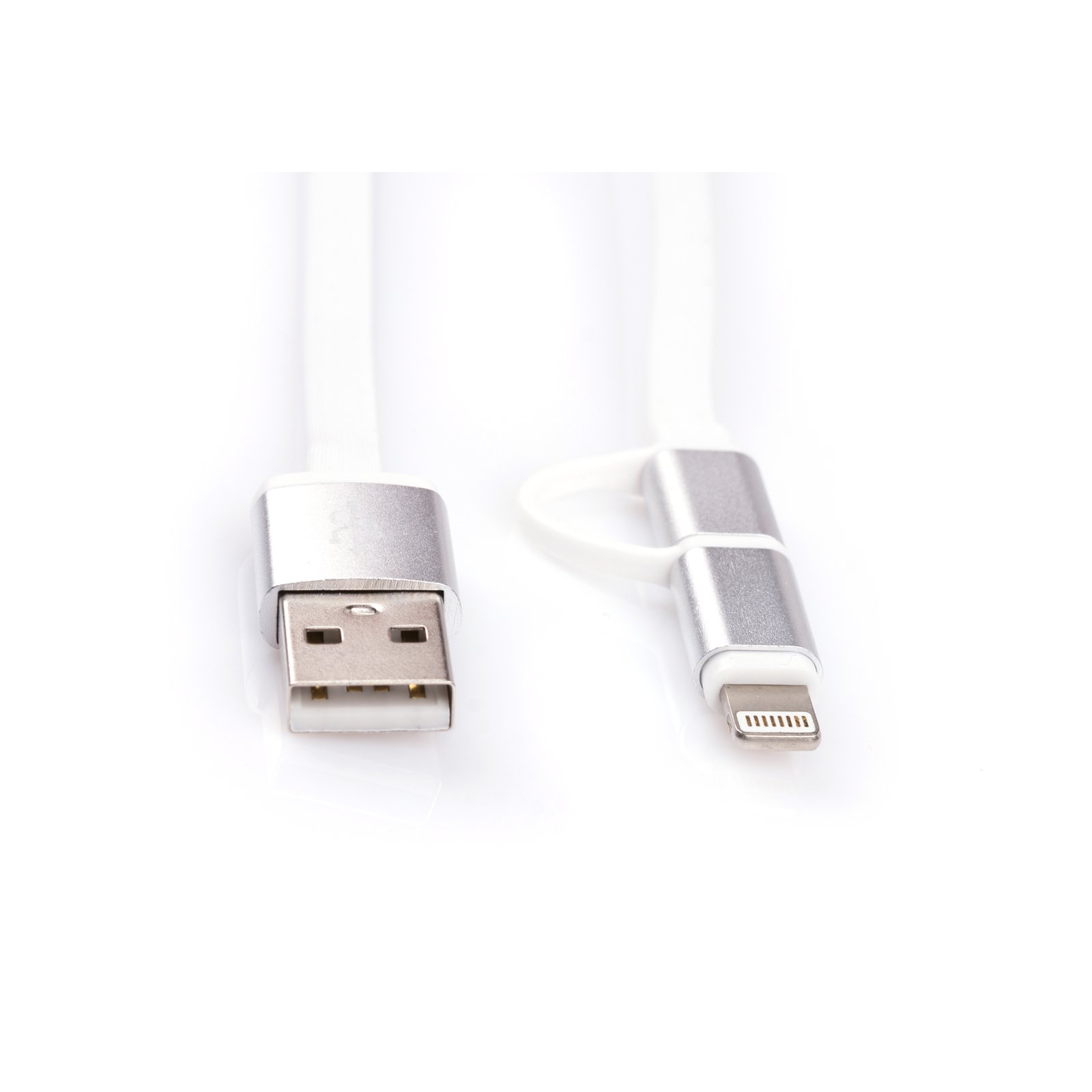 Дата кабель USB 2.0 AM to Micro 5P&Lightning 1.0m Vinga (USBAMMICRO&Lightning-1.0) зображення 4
