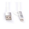 Дата кабель USB 2.0 AM to Micro 5P&Lightning 1.0m Vinga (USBAMMICRO&Lightning-1.0) изображение 4