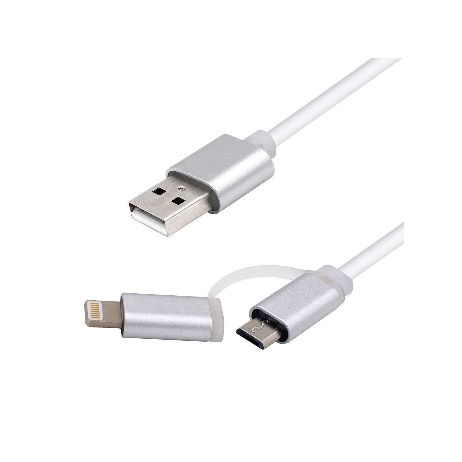 Дата кабель USB 2.0 AM to Micro 5P&Lightning 1.0m Vinga (USBAMMICRO&Lightning-1.0) изображение 6