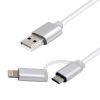 Дата кабель USB 2.0 AM to Micro 5P&Lightning 1.0m Vinga (USBAMMICRO&Lightning-1.0) изображение 6