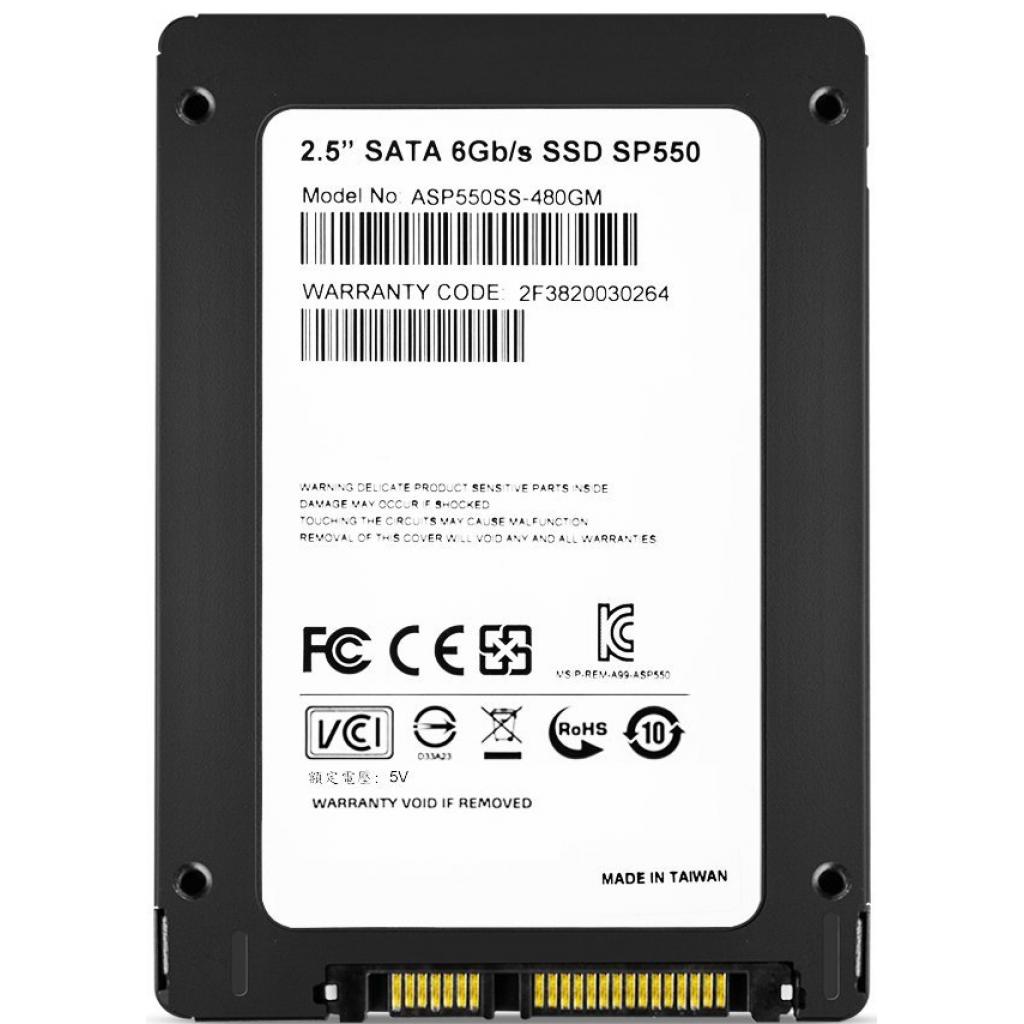 Накопитель SSD 2.5" 480GB ADATA (ASP550SS3-480GM-C) изображение 3