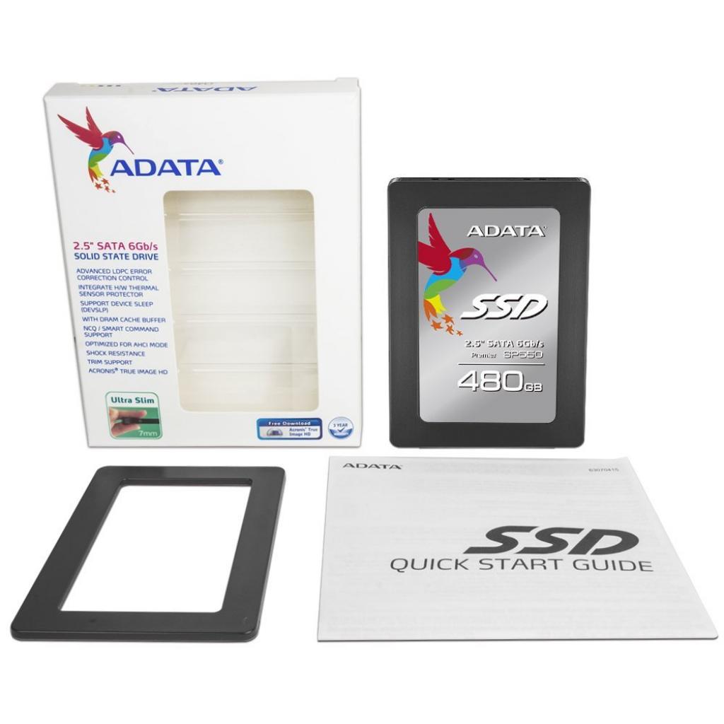 Накопитель SSD 2.5" 480GB ADATA (ASP550SS3-480GM-C) изображение 4