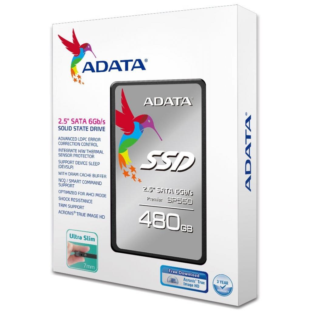 Накопитель SSD 2.5" 480GB ADATA (ASP550SS3-480GM-C) изображение 5