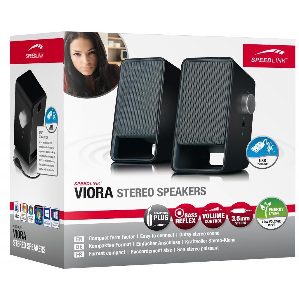 Акустическая система Speedlink VIORA Stereo Speakers, black (SL-8011-BK) изображение 4