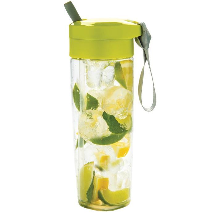 Пляшка для води XD Modo с трубочкой зеленая (P436.047) зображення 6