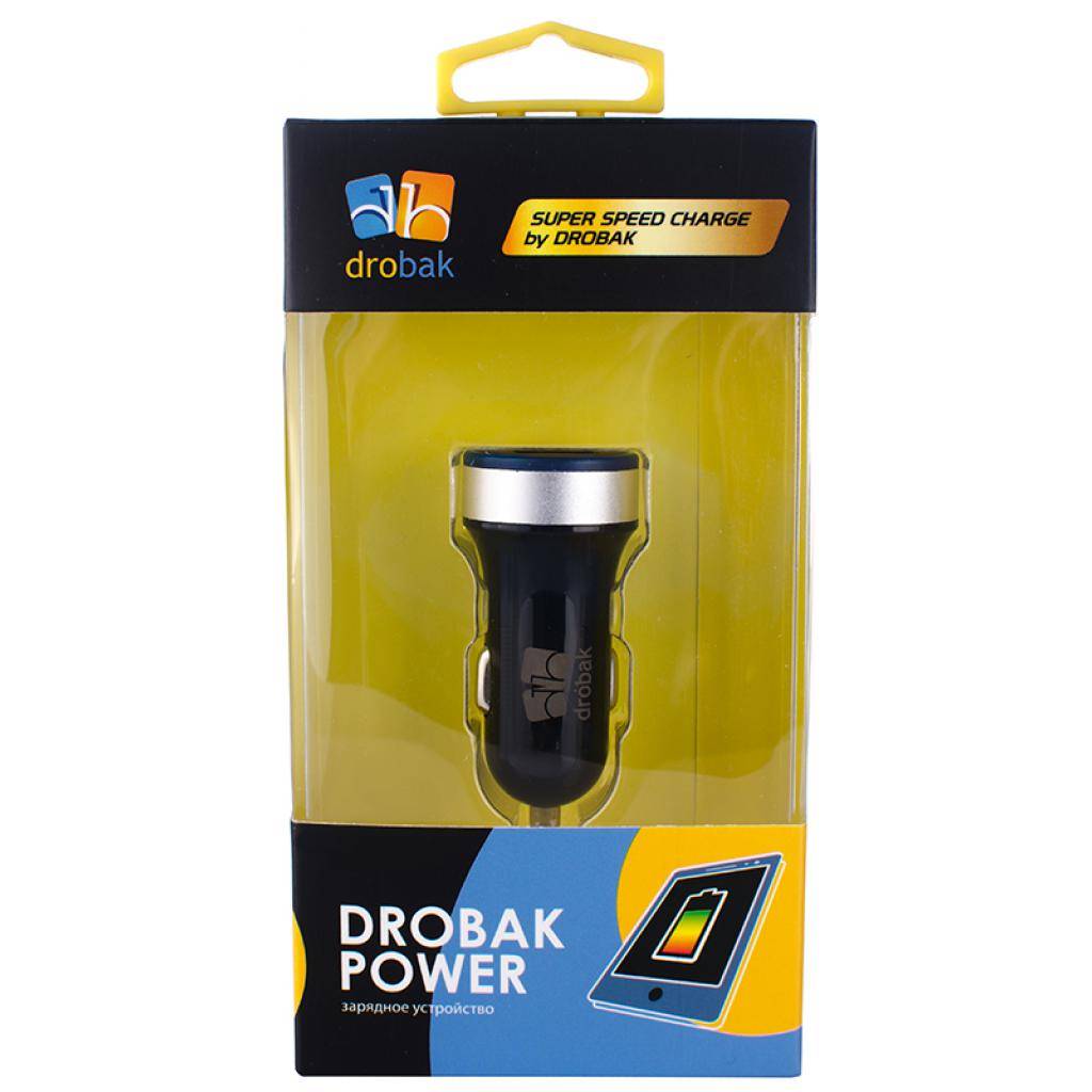 Зарядний пристрій Drobak Power Dual USB black 5V*1A, 5V*2A (905318) зображення 5