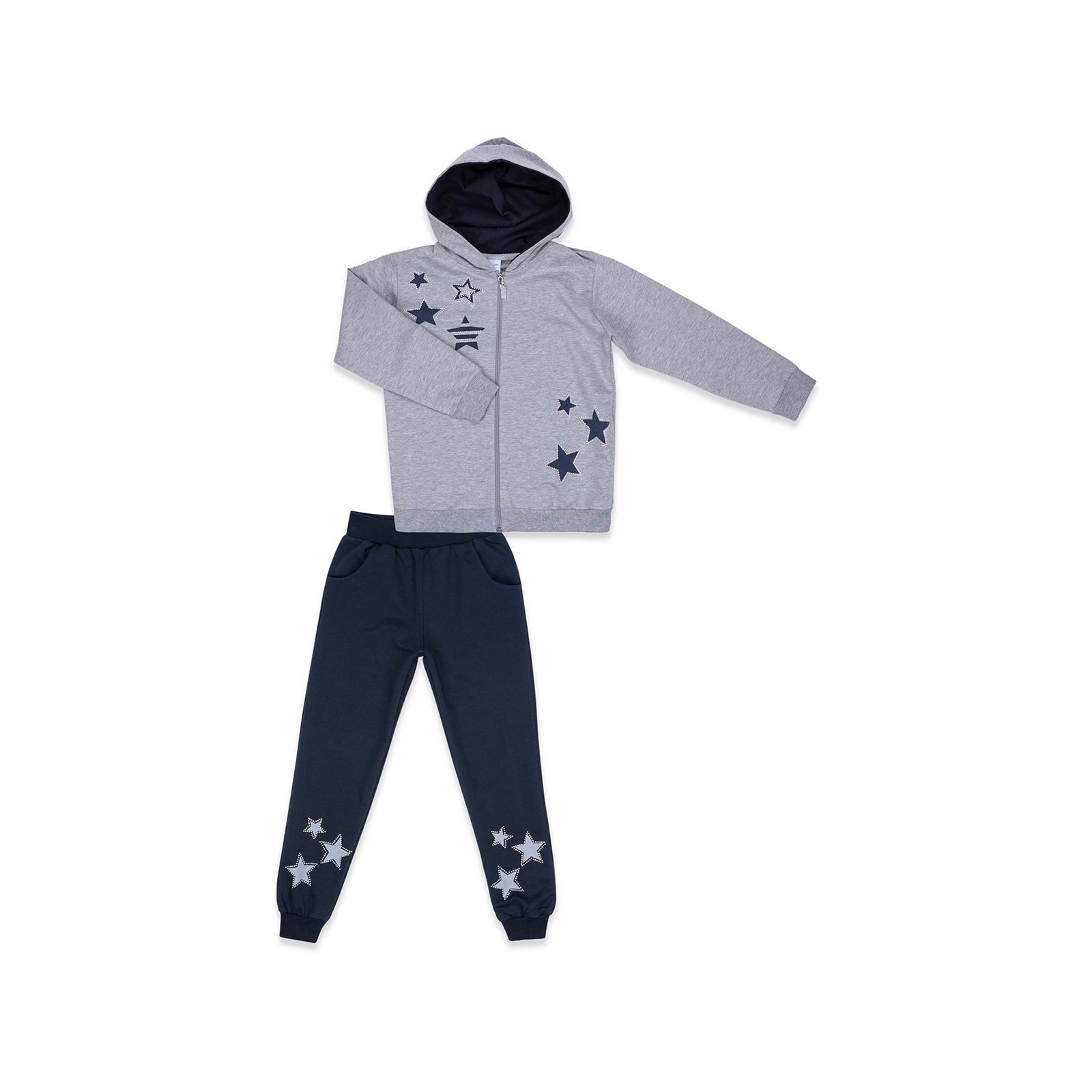 Спортивный костюм Breeze со звездами (9712-134G-gray)