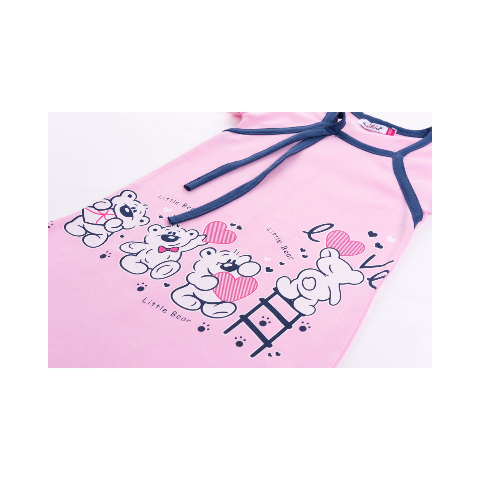 Піжама Matilda и халат с мишками "Love" (7445-134G-pink) зображення 8