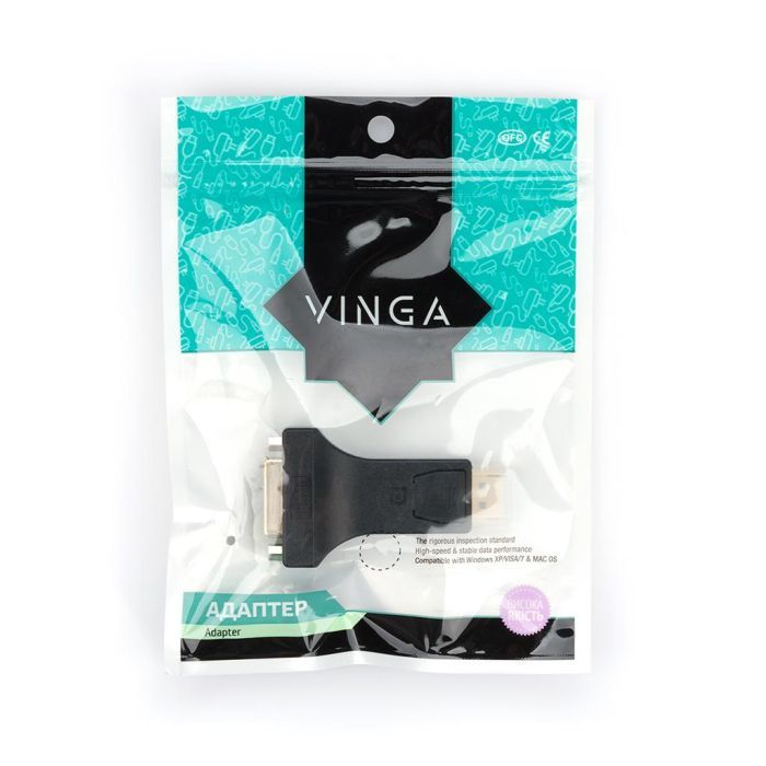 Переходник DP M to DVI (24+5）F Vinga (DPMDVIF-01) изображение 4