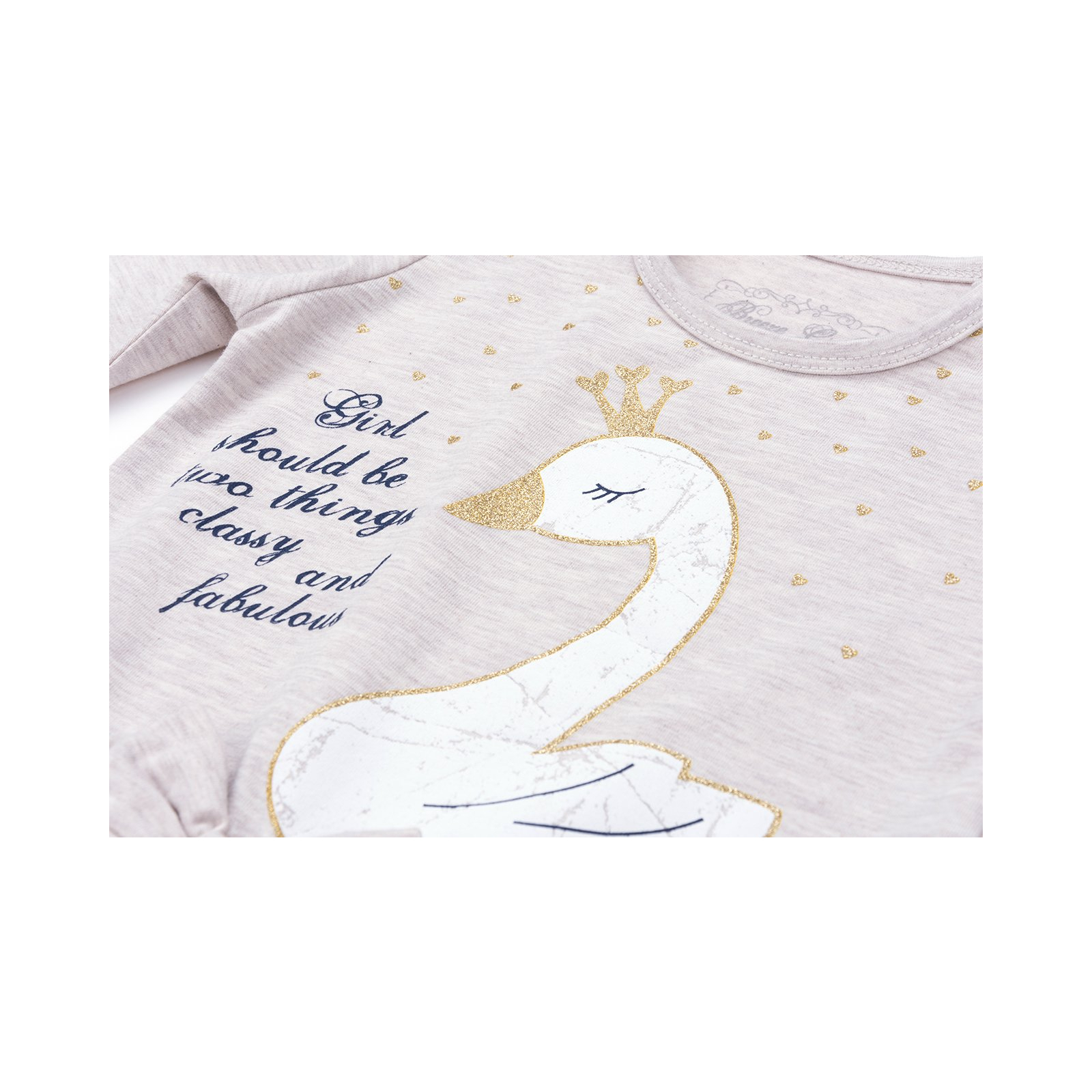 Набір дитячого одягу Breeze з лебедем (9959-80G-beige) зображення 9