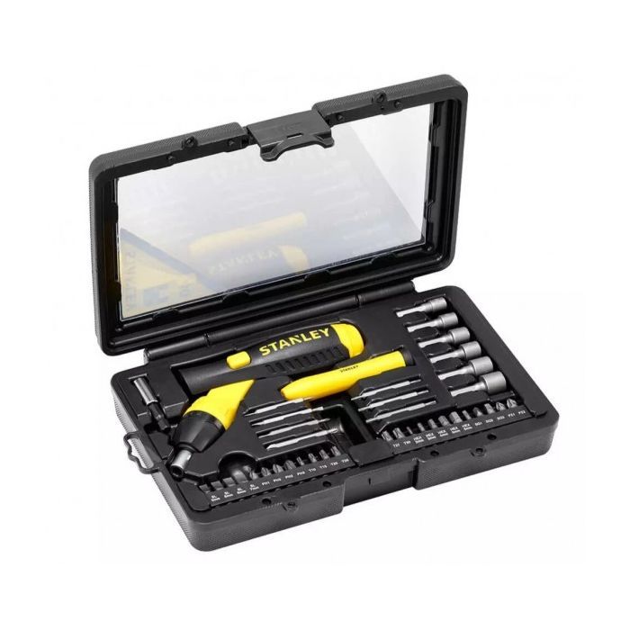 Набор отверток Stanley Pistol Grip Ratchet с храповым механ., 36 вставк. (0-63-038)