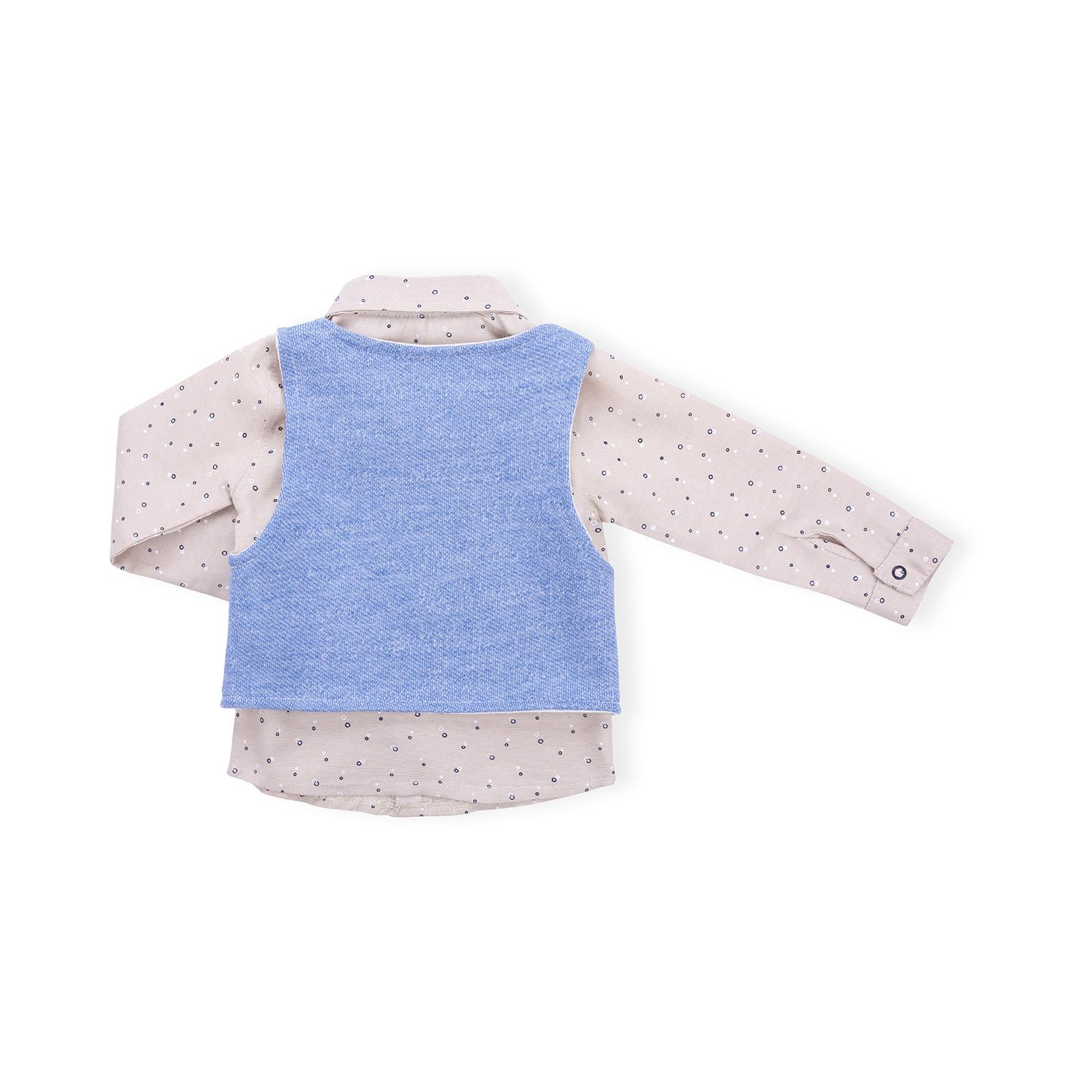 Набір дитячого одягу Necix's трійка з жилетом (9082-18B-blue) зображення 3
