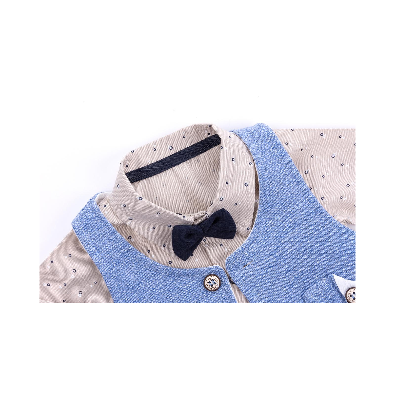 Набор детской одежды Necix's тройка с жилетом (9082-18B-blue) изображение 5