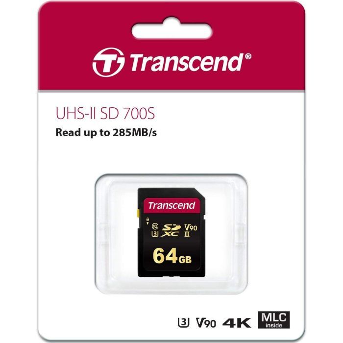 Карта памяти Transcend 64GB SDXC class 10 UHS-II U3 V90 MLC (TS64GSDC700S) изображение 2