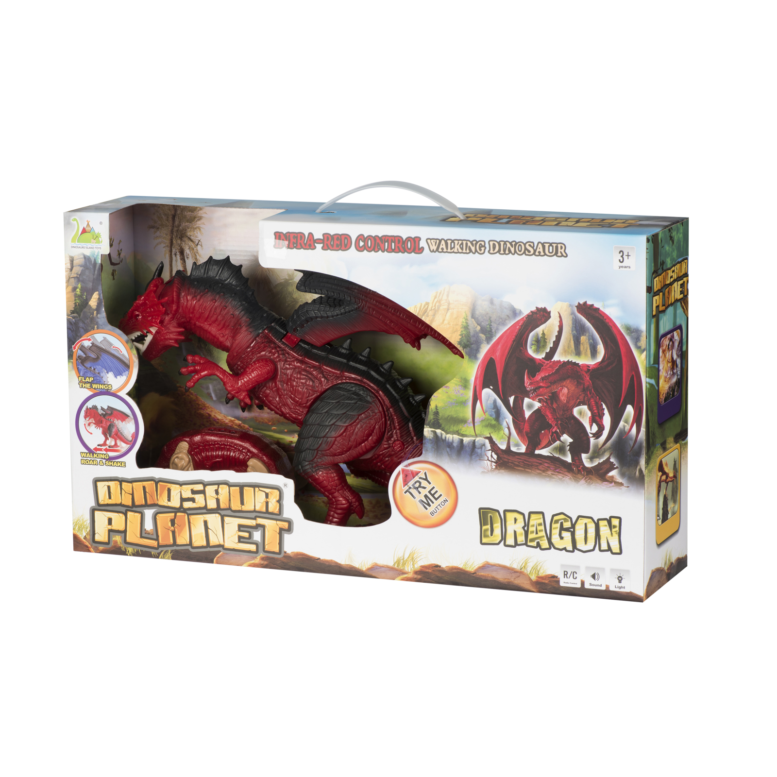 Интерактивная игрушка Same Toy Динозавр Dinosaur Planet Дракон красный со светом и звуком (RS6139AUt) изображение 11
