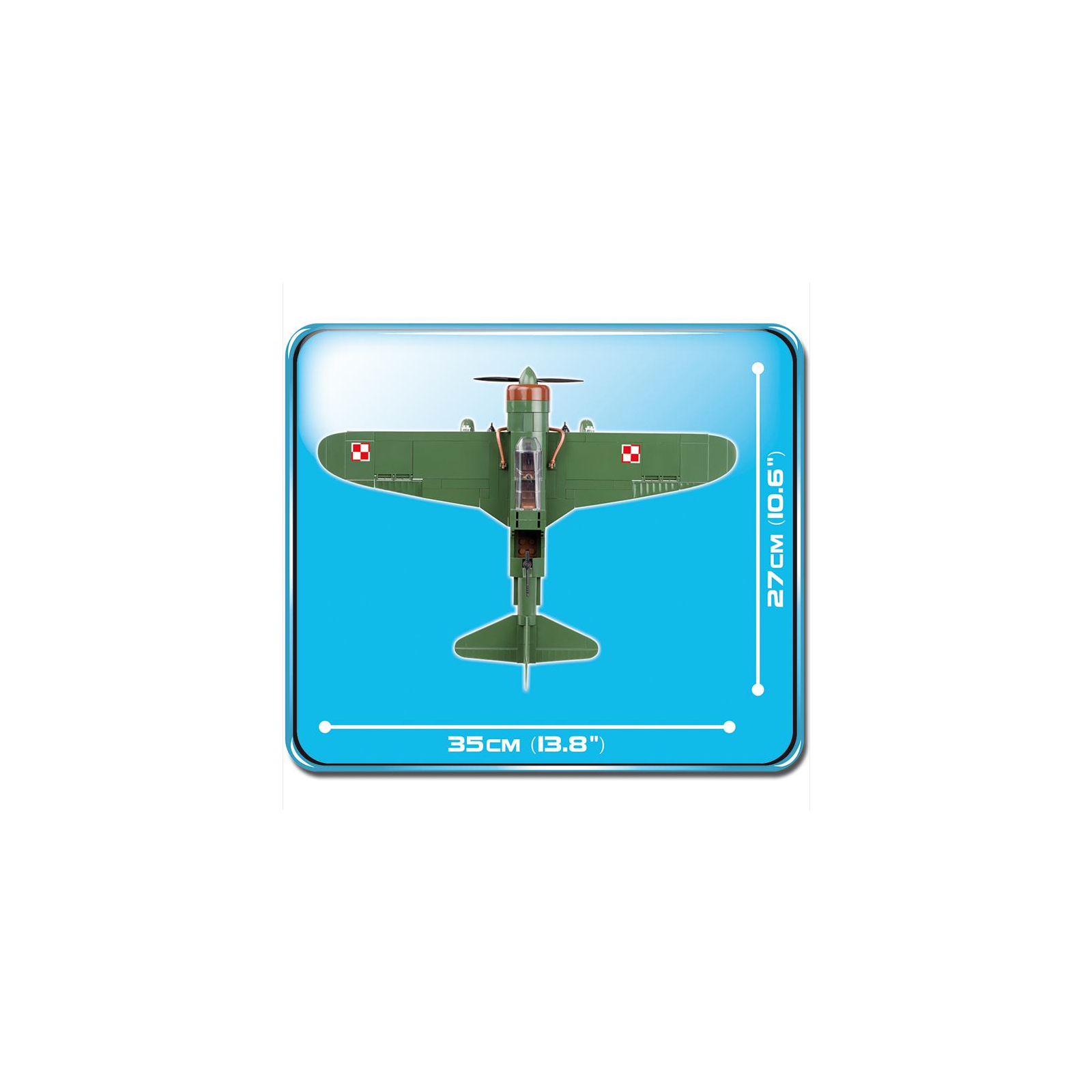 Конструктор Cobi Вторая Мировая Война Самолет PZL Карась P-23B, 280 деталей (COBI-5522) зображення 8