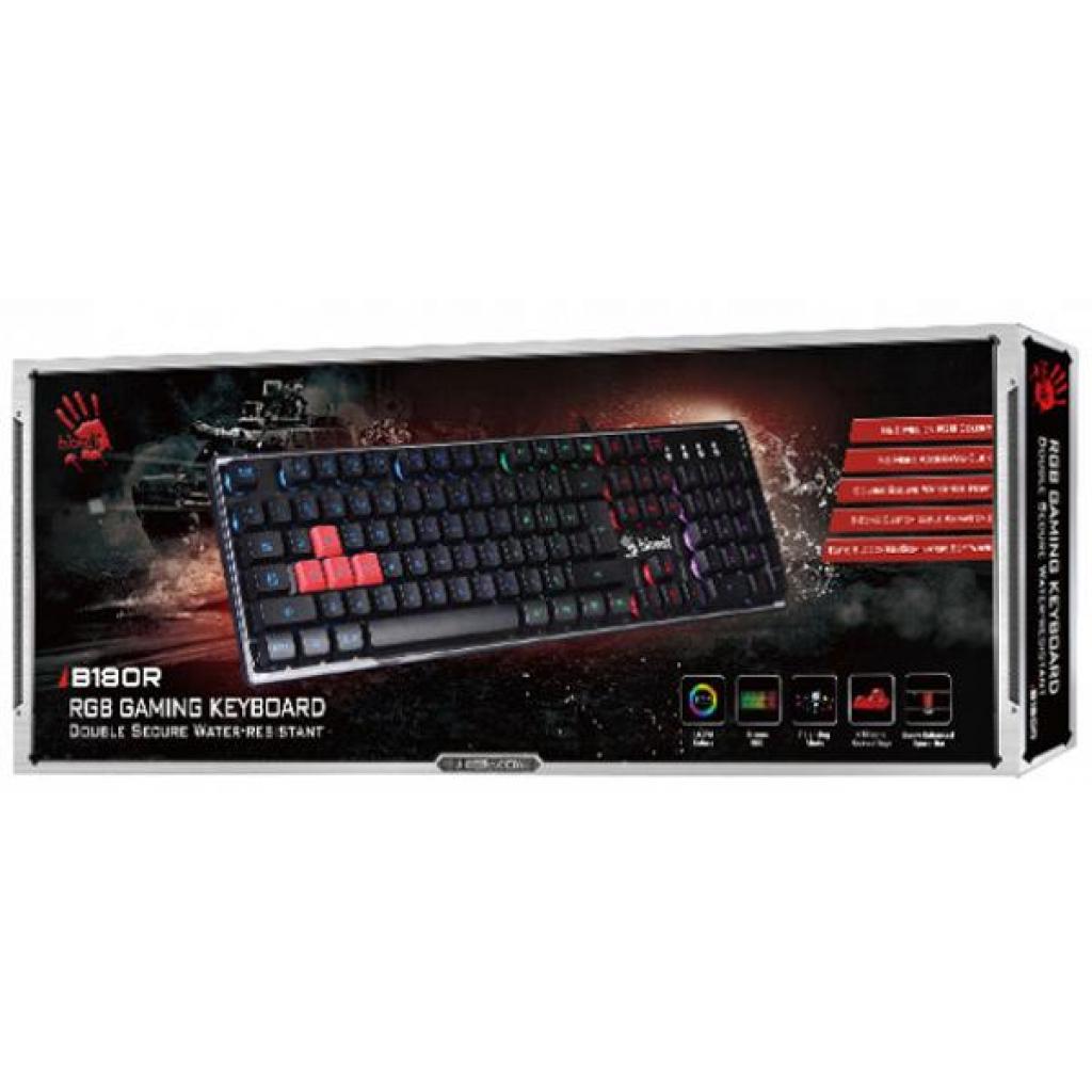 Клавіатура A4Tech Bloody B180R RGB Black зображення 8