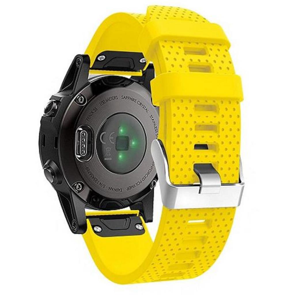 Смарт-часы Garmin Fenix 5s Sapphire Black with Yellow Silicon (010-01685-37) изображение 2