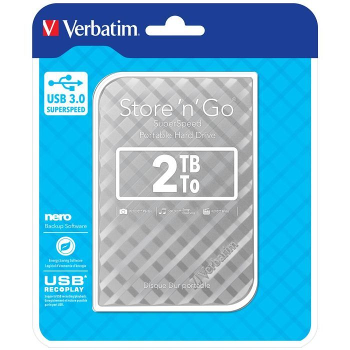 Зовнішній жорсткий диск 2.5" 2TB Verbatim (53198) зображення 4