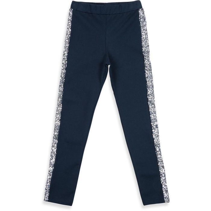 Лосины детские Breeze с лампасами из пайеток (11529-140G-blue)
