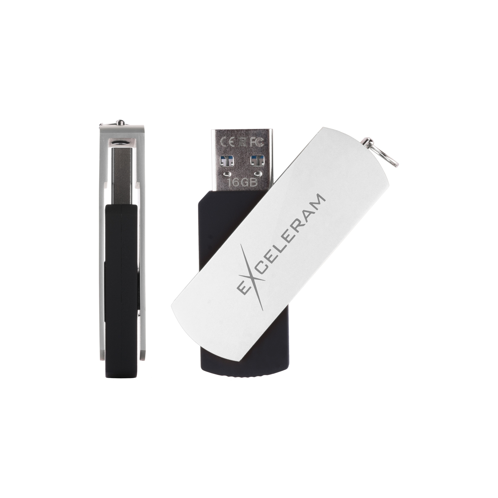 USB флеш накопичувач eXceleram 64GB P2 Series Black/Black USB 3.1 Gen 1 (EXP2U3BB64) зображення 4