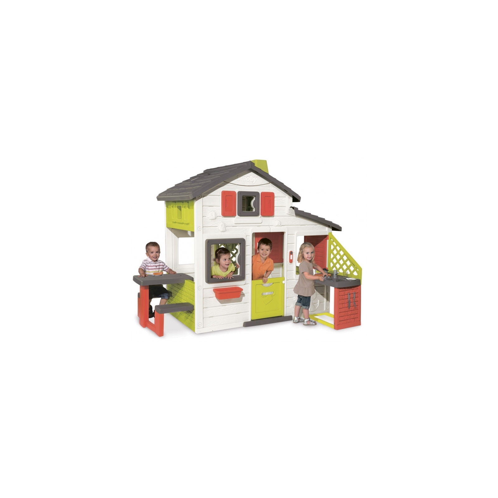 Ігровий будиночок Smoby Будинок для друзів з горищем і кухнею (810200) зображення 2