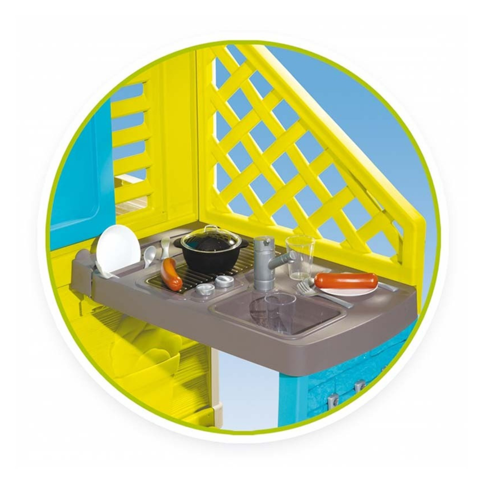 Игровой домик Smoby Радужный с летней кухней (810711) изображение 8