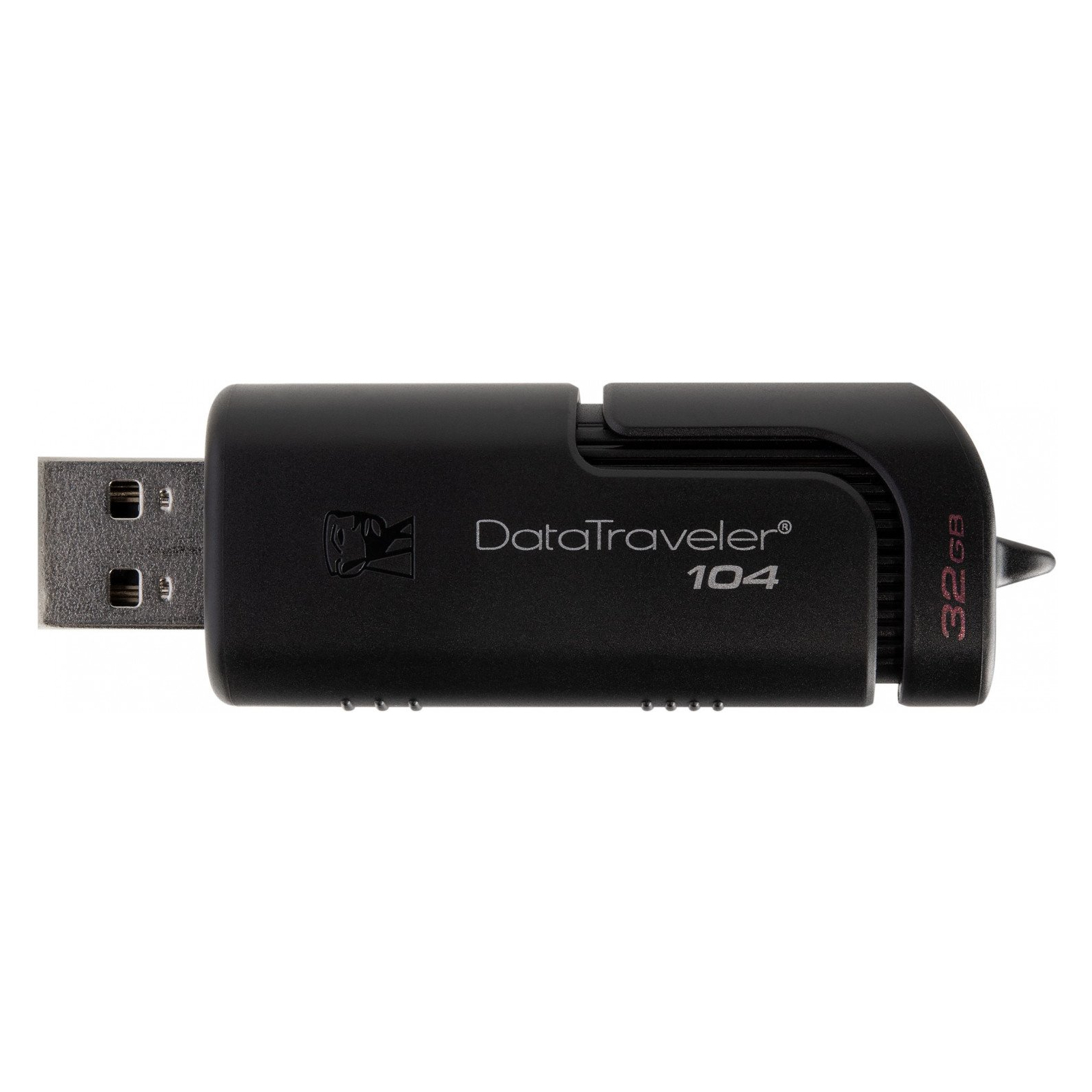 USB флеш накопичувач Kingston 32GB DataTraveller 104 Black USB 2.0 (DT104/32GB) зображення 4