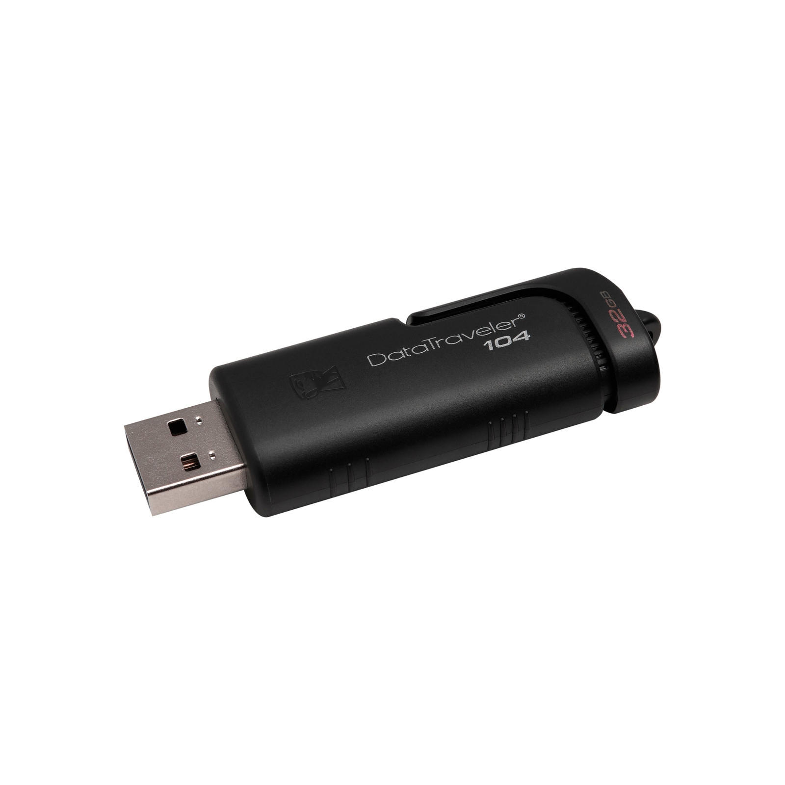 USB флеш накопитель Kingston 32GB DataTraveller 104 Black USB 2.0 (DT104/32GB) изображение 5