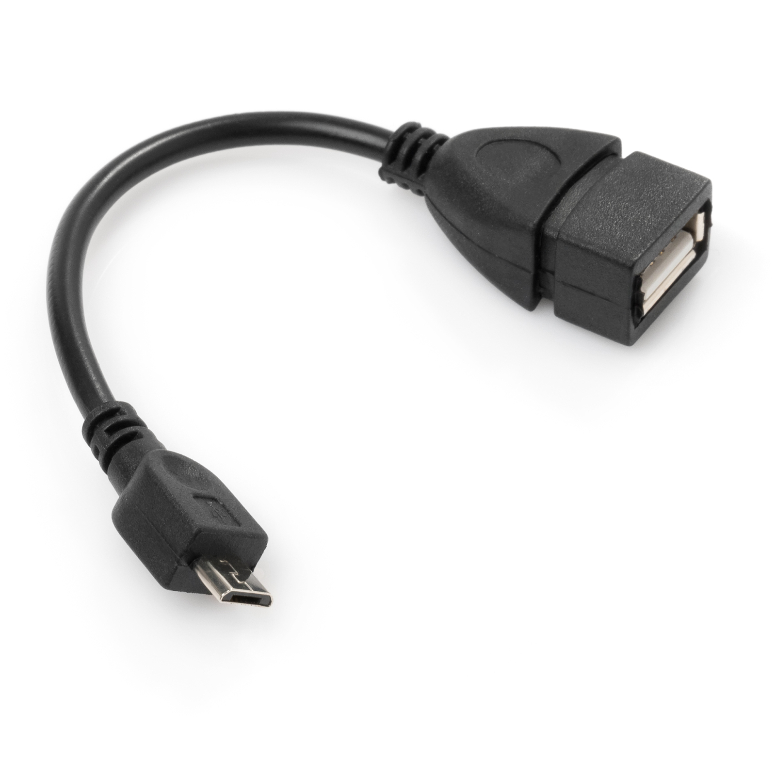 Дата кабель OTG USB 2.0 AF to Micro 5P Vinga (VCPDCOTGMBK) изображение 2