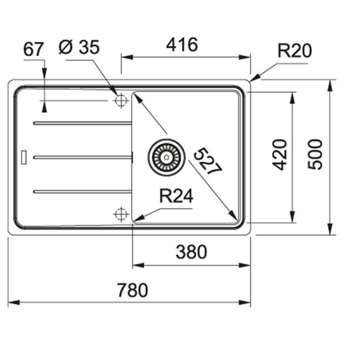 Мойка кухонная Franke BASIS BFG 611-78 (114.0306.793) изображение 2