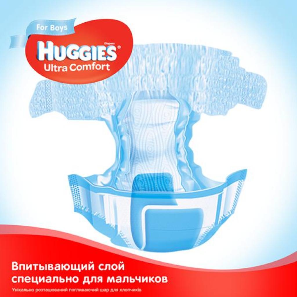 Підгузки Huggies Ultra Comfort 4 (8-14 кг) Mega для хлопчиків 132 шт (66x2) (5029054218112) зображення 5