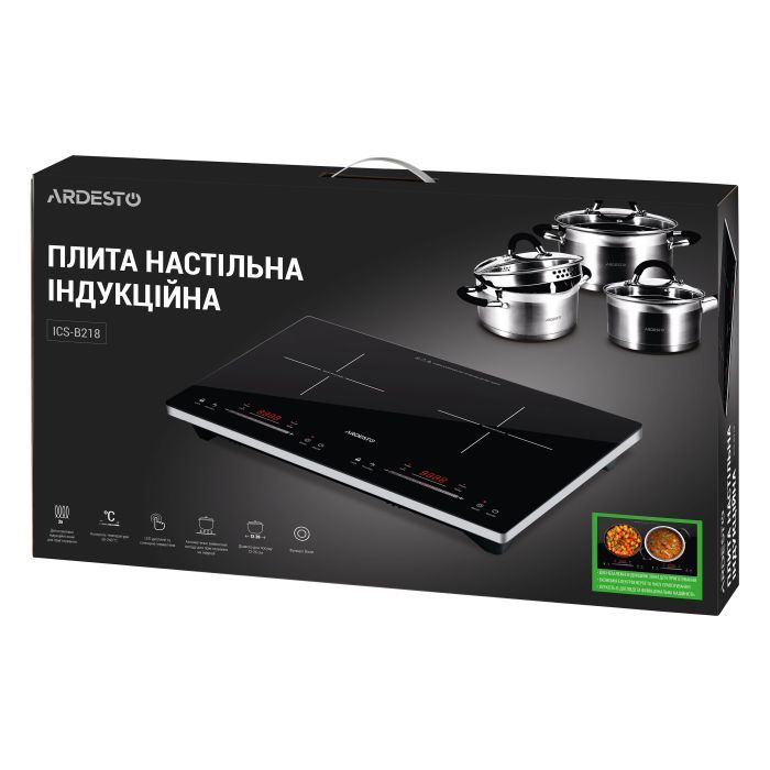 Настільна плита Ardesto ICS-B218 зображення 8