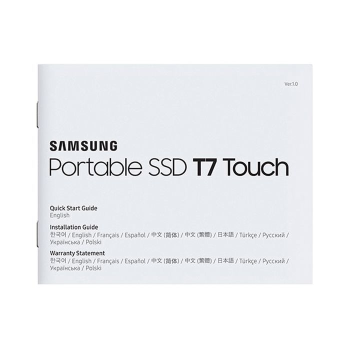 Накопитель SSD USB 3.2 1TB T7 Touch Samsung (MU-PC1T0K/WW) изображение 9