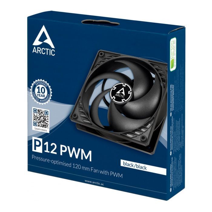 Кулер для корпуса Arctic P12 Silent Black (ACFAN00130A) изображение 6