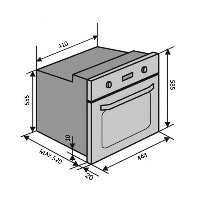 Духовой шкаф Ventolux MUNCHEN 6 TC (BK) (MUNCHEN6TC(BK)) изображение 6