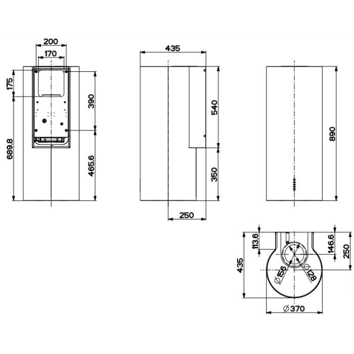 Витяжка кухонна Faber CYLINDRA PLUS WH GLOSS (CYLINDRAPLUSWHGLOSS) зображення 3
