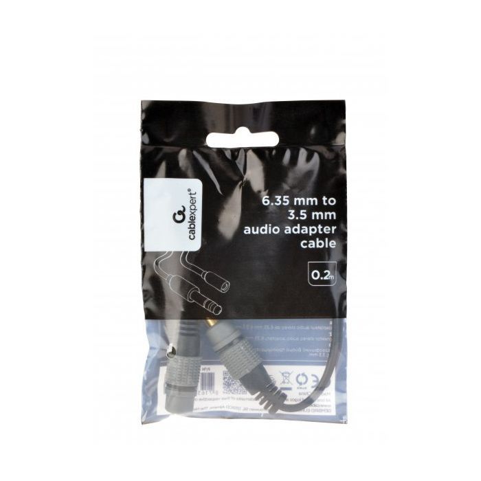 Переходник 6.35мм M / F 3.5 мм Cablexpert (A-63M35F-0.2M) изображение 2